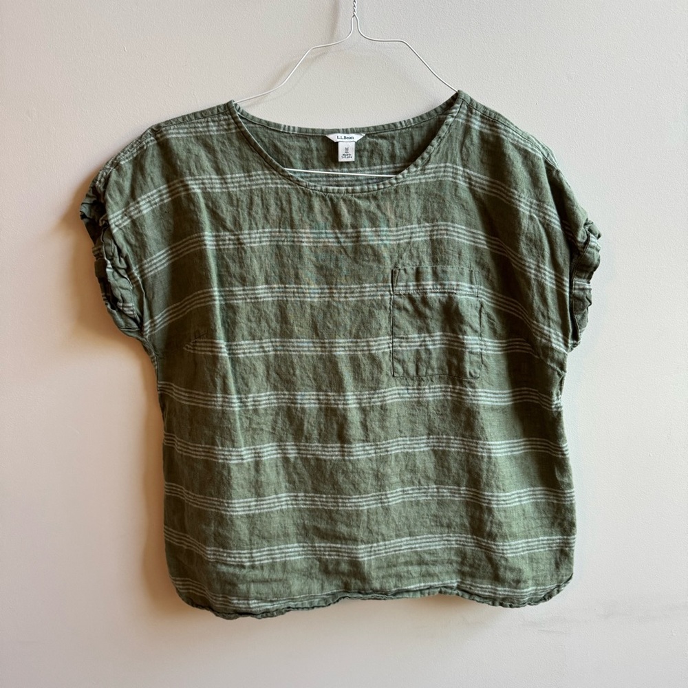 L.L. Bean Olive Green Shirt